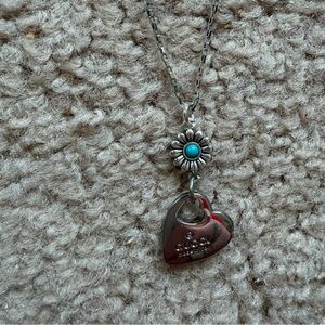 Upcycled Gucci Silver Heart Pendant Necklace